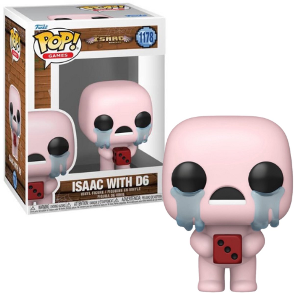 Funko The Binding of Isaac Rebirth – Isaac mit D6 Vinylfigur 1178 Unisex Pop! - neutral - Standard