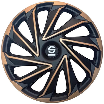 Sparco Radkappen Varese 16 Zoll schwarz gold 4er Set
