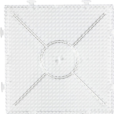 Nabbi-Grundplatte, großes Quadrat, Größe 15x15 cm, mittel, klar, 1 Stück