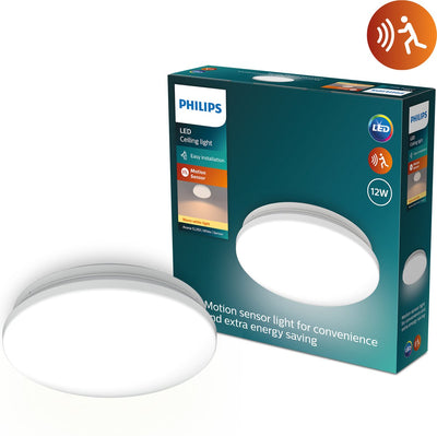 Philips LED Philips Acuna Deckenleuchte – 12 W – warmweißes Licht – integrierter Bewegungssensor