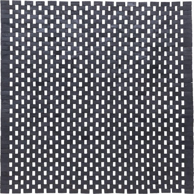 Sealskin Woodblock – Badematte 60 x 60 cm – 100 % recyceltes Holz – Teakholz schwarz