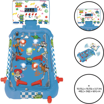 Lexibook Toy Story elektronischer Tisch-Flipper mit tollem Design, Sounds, Beleuchtung und digitalen Partituren, um alleine zu spielen oder Ihre Freunde herauszufordern.