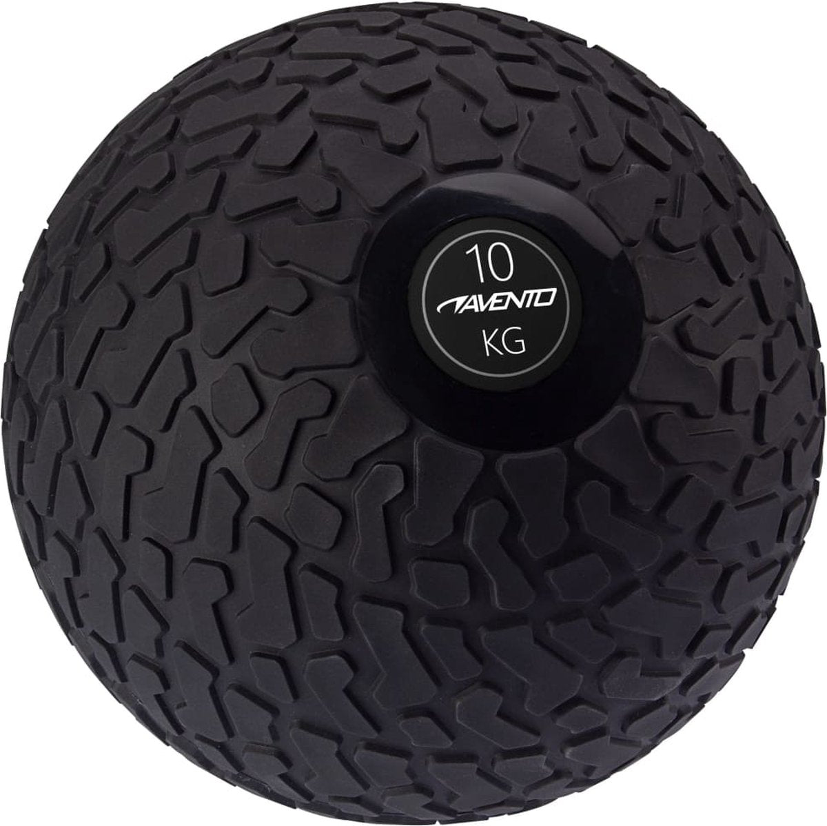 Avento Schlagball mit Profil - 10 kg - Schwarz - Durchmesser ca. 26 cm
