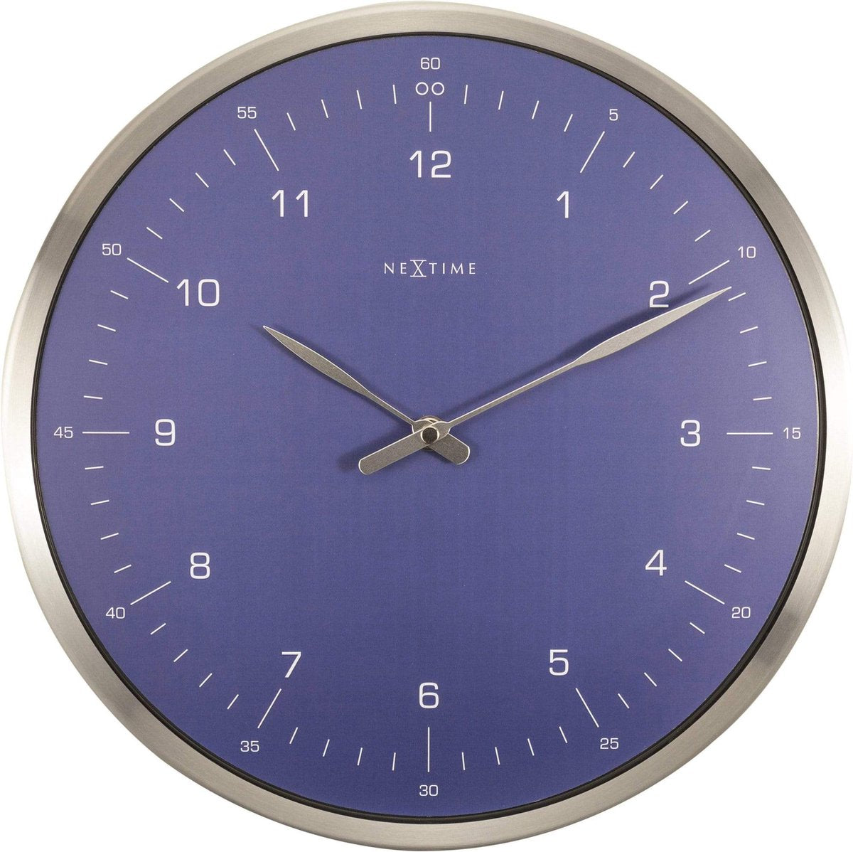 Nächste Zeit Nächste NE-3243BL Wanduhr 60 Minuten Ø33 Metallblau