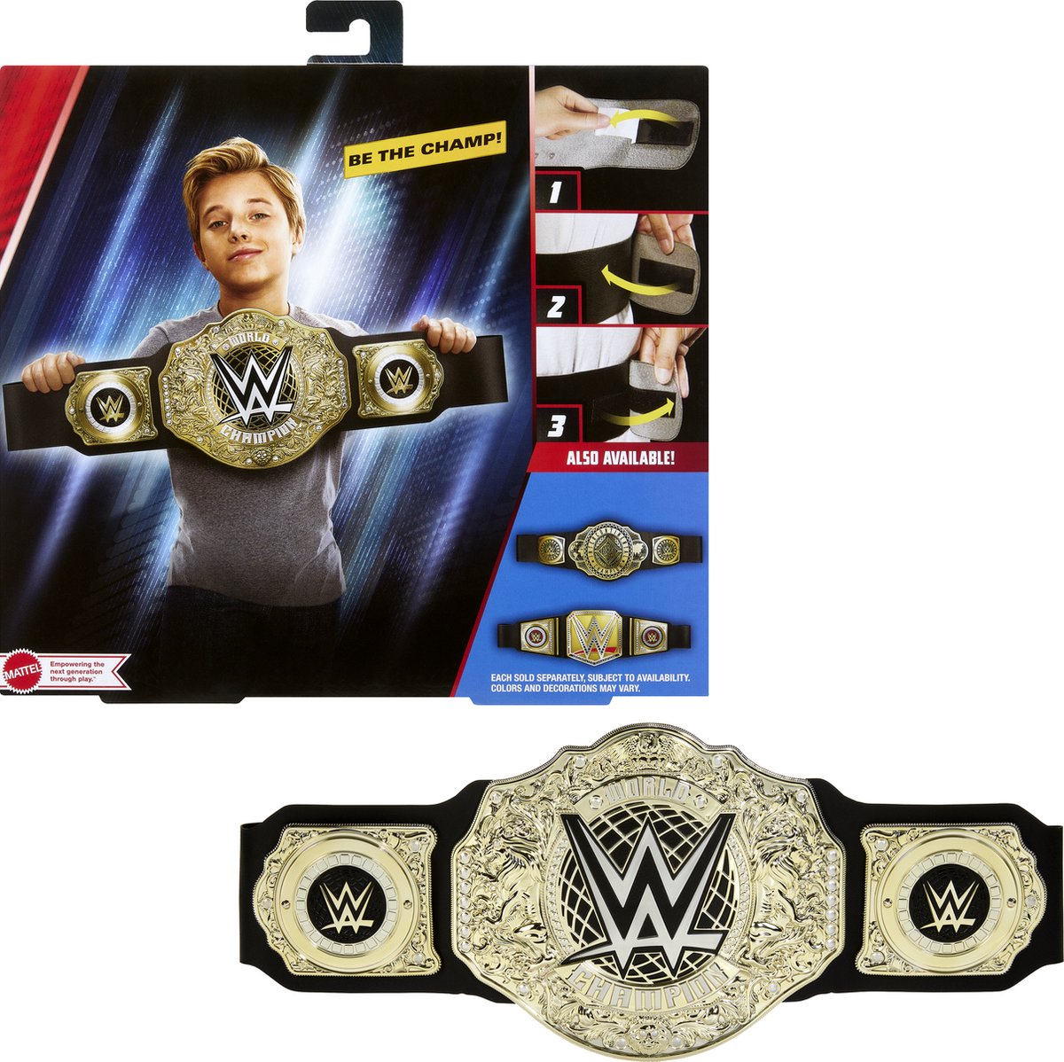 Mattel WWE-Meisterschaftsgürtelspielzeug – Weltmeisterschaft im Schwergewicht.