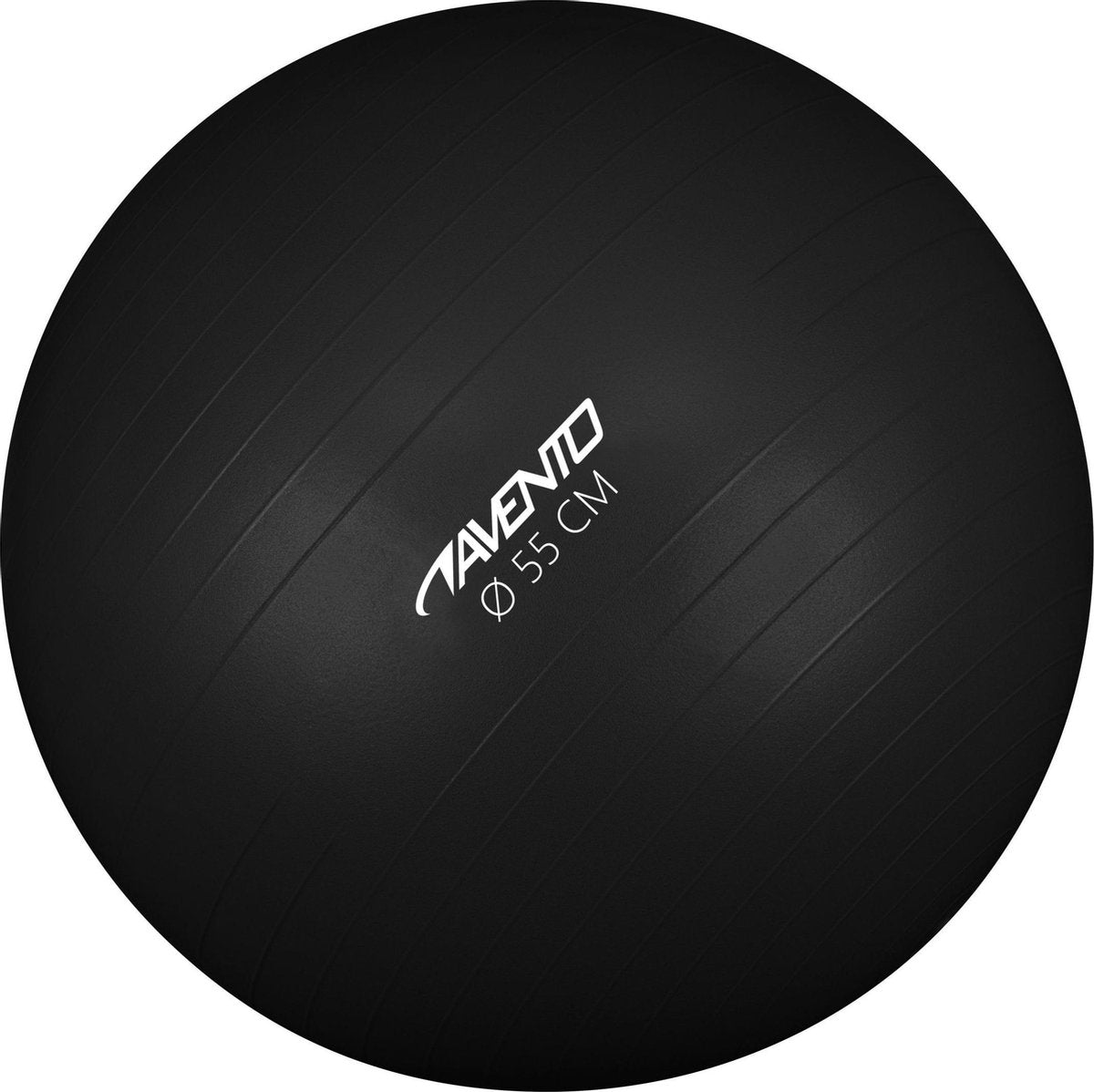 Avento Fitnessball - Gymnastikball - ø 55cm - Schwarz