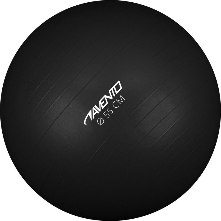 Avento Fitnessball - Gymnastikball - ø 55cm - Schwarz