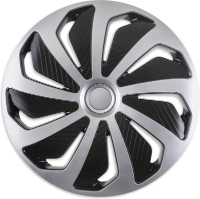 Versaco Radkappen 16 Zoll – Windschwarz Silber – 4 Stück