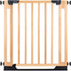 Hauck Clear Step Easyclose Eco – stabiles Tür- und Treppenschutzgitter aus Buchenholz – Buche
