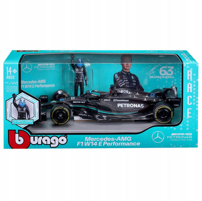 Bburago 1:24 Mercedes-AMG F1 Russell Metallmodellauto