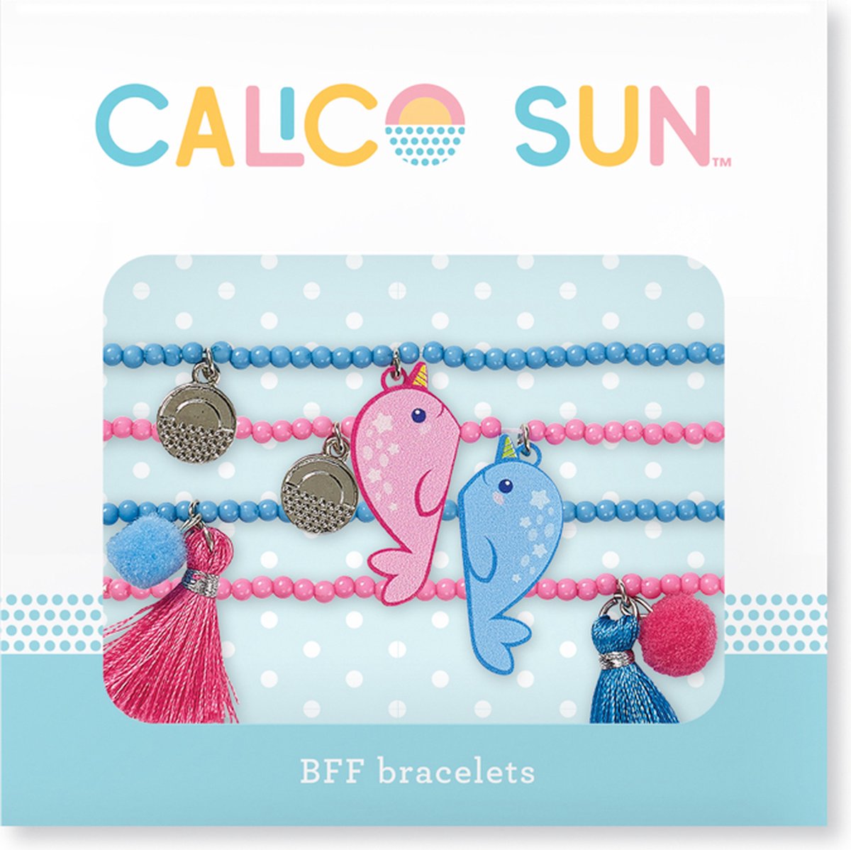 Kaliko-Sonne – Kourtney-Armbänder – Narwal