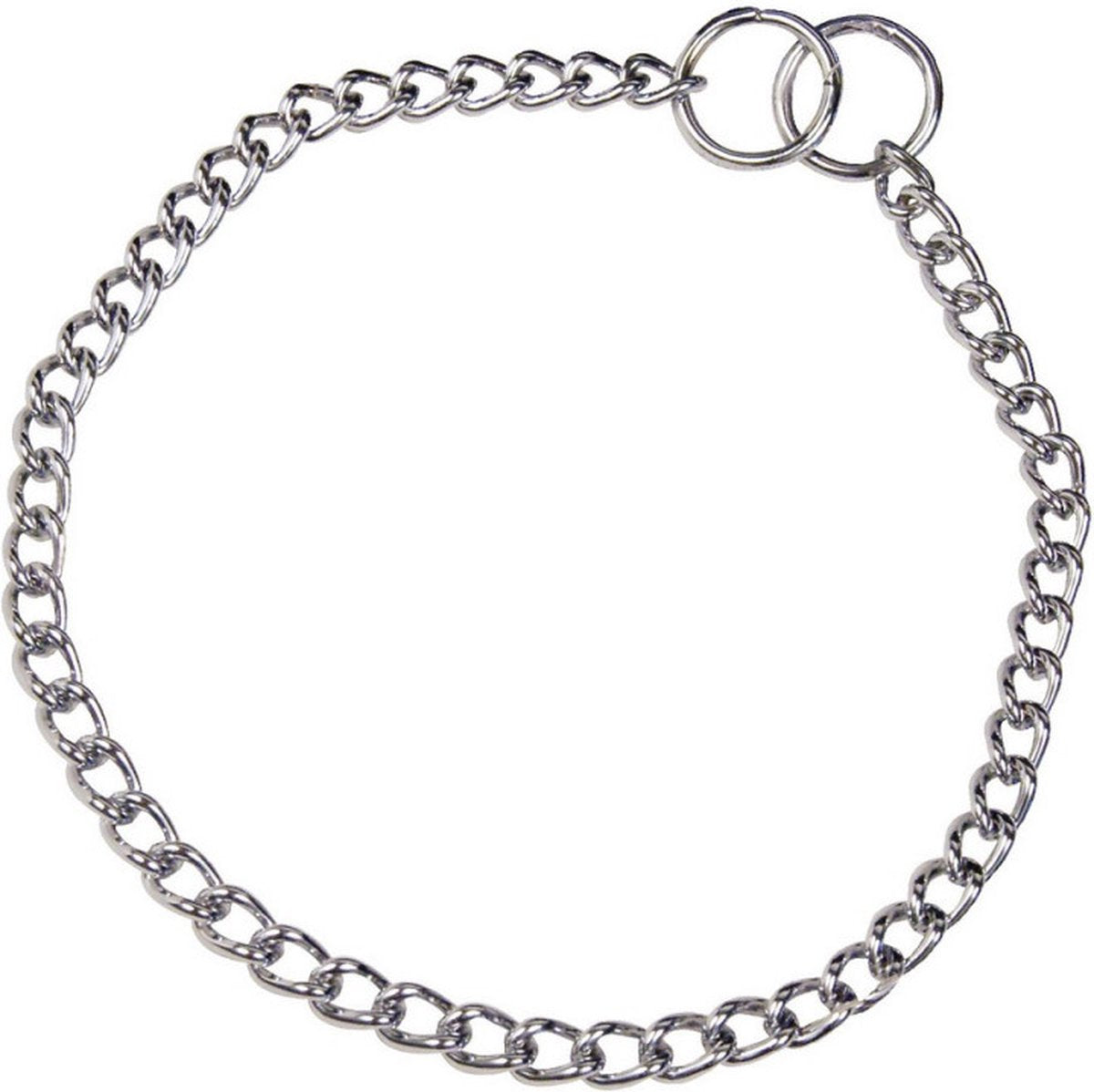 Hs Sprenger Hundehalsband Silber 2,5 mm links gedreht (60 cm)