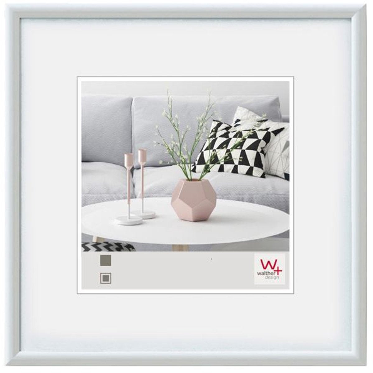 Walther Galeria - Kunststoffrahmen - Fotogröße 30x30 cm - weiß