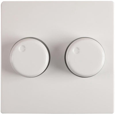 Gira Zentralplatte für Duo-Dimmer – Weiß – passend für ST55