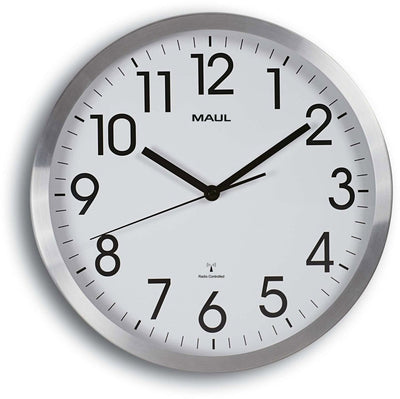 Wanduhr maul maulmove funkgesteuert weiß, silber
