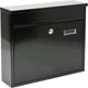 Vorel-Briefkasten mit 2 Schlüsseln – Schwarz – 310 x 360 x 100 mm