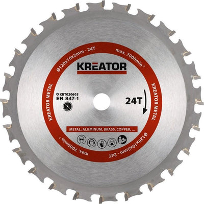 Kreator krt020603 Sägeblatt Holz – 120 mm24t
