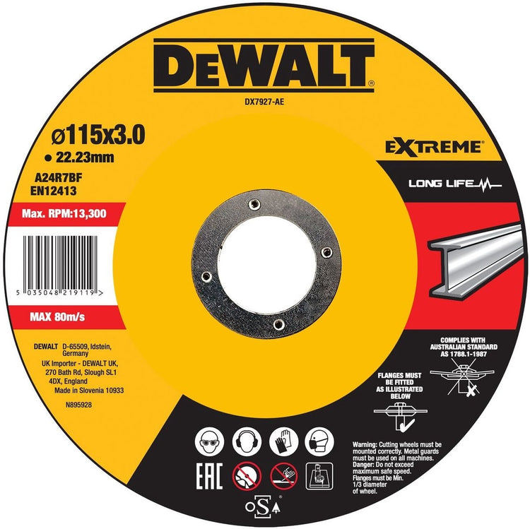 Dewalt dx7927 extreme™ Trennscheibe Metall 115 mm
