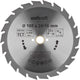 Wolfcraft - Kreissägeblatt 180x20mm - 22 Zähne - Sägeblatt für Kreissäge - Serie grün - 6372000