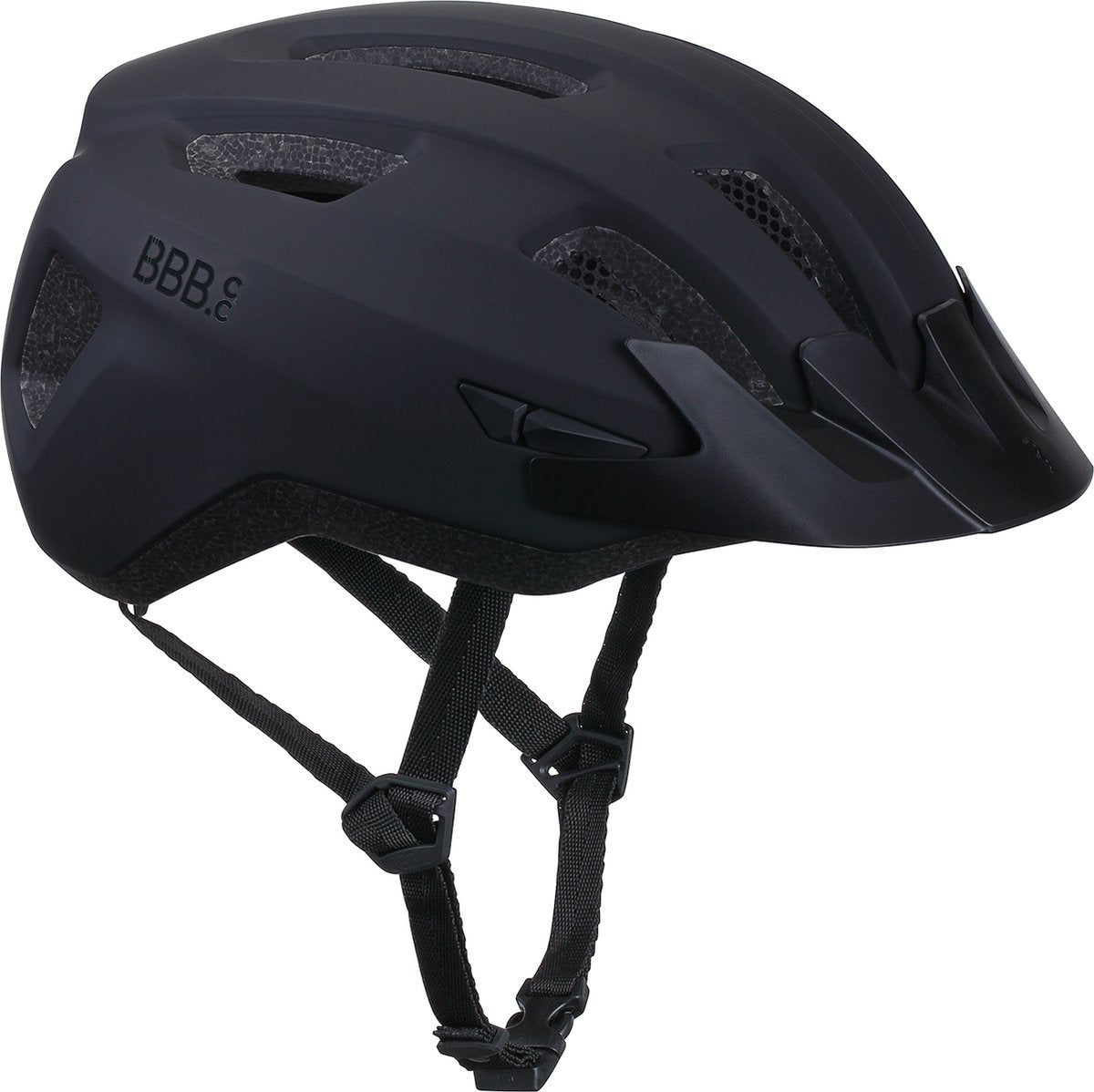Bbb Cycling Rennradhelm mit Helmtasche – Mittel: 52 – 58 cm – Radfahren, MTB Citybike – waschbare Polsterung – Fahrradhelm Damen Herren – Mattschwarz – Condor 2.0 BHE-173T