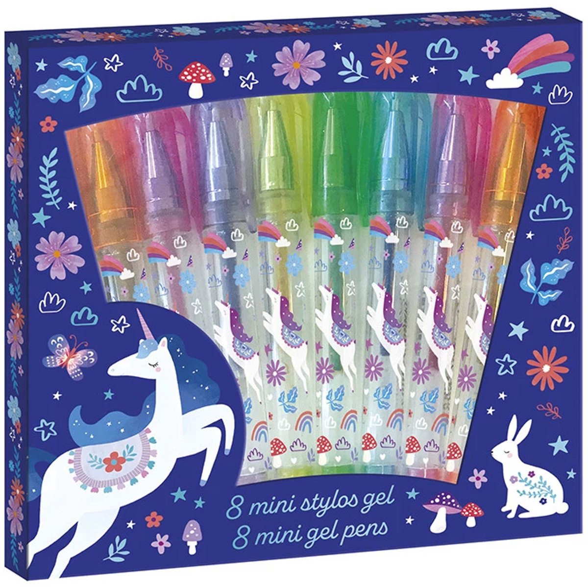 Janod – Traumland – 8 Mini-Einhorn-Gelstifte
