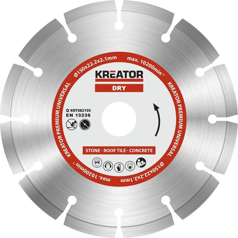 Kreator krt082103 Diamant-Trennscheibe – ø150 mm