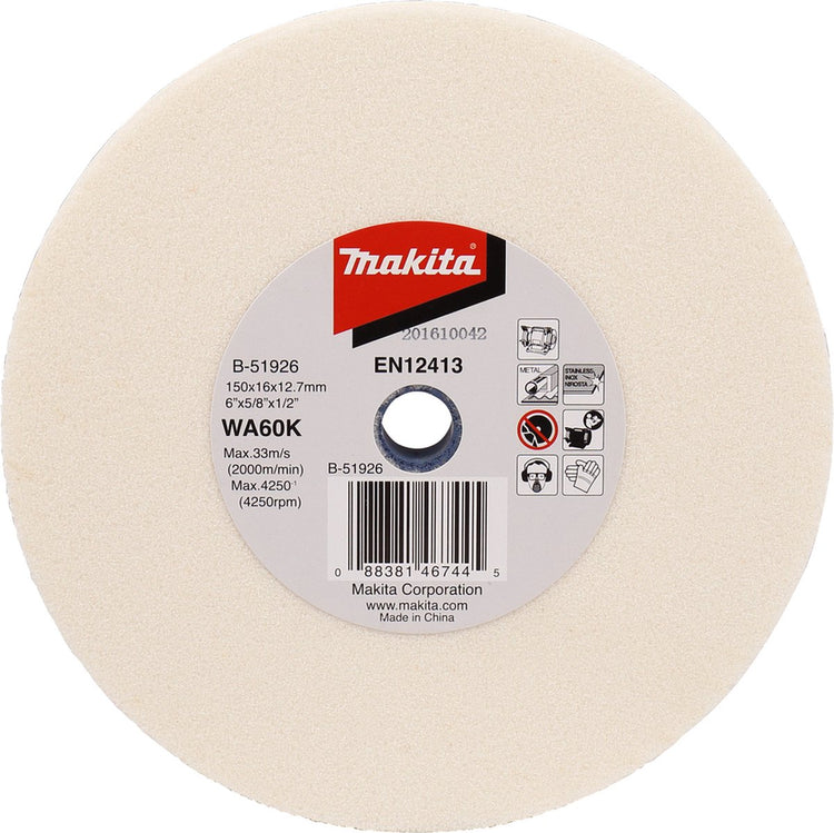 Makita-Zubehör b-51926 | Schleifstein 150x16x12,7mm | wa60k - b-51926
