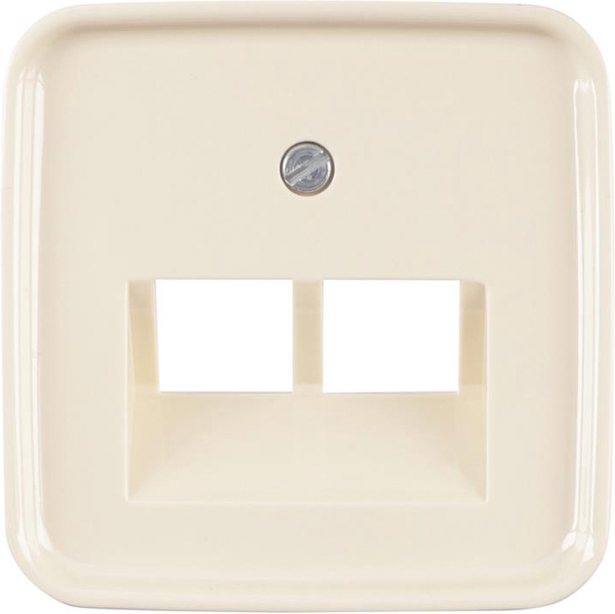 Busch-Jaeger Si-Zentralplatte Creme Tel. Daten 2x8pl