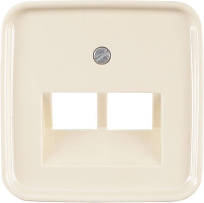 Busch-Jaeger Si-Zentralplatte Creme Tel. Daten 2x8pl