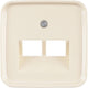 Busch-Jaeger Si-Zentralplatte Creme Tel. Daten 2x8pl