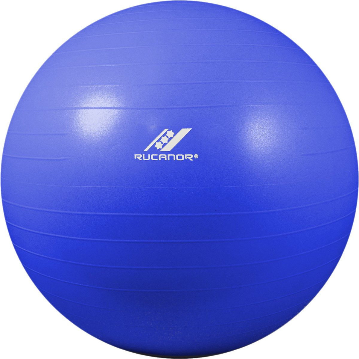 Rucanor Fitness Gymnastikball mit Handpumpe 90 cm PVC blau