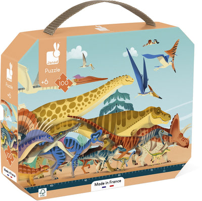 Janod - Dino - Panorama - Dino-Puzzle 100 Teile