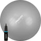Avento Fitness Gymnastikball + Pumpe - ø 65cm - Silber