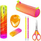 Maped Office Maped Neon Bundle – Federmäppchen, Zeichenset und Kinderschere
