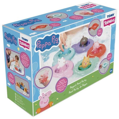 Tomy Toomies Peppa Pig Badespielzeug – Peppas Poolparty – Sinnesspielzeug.