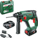 Bosch Universalhammer 18 V Akku-Bohrhammer – 2,0 J – mit 2 x 18 V Akku (2,5 Ah) und Ladegerät – im Koffer