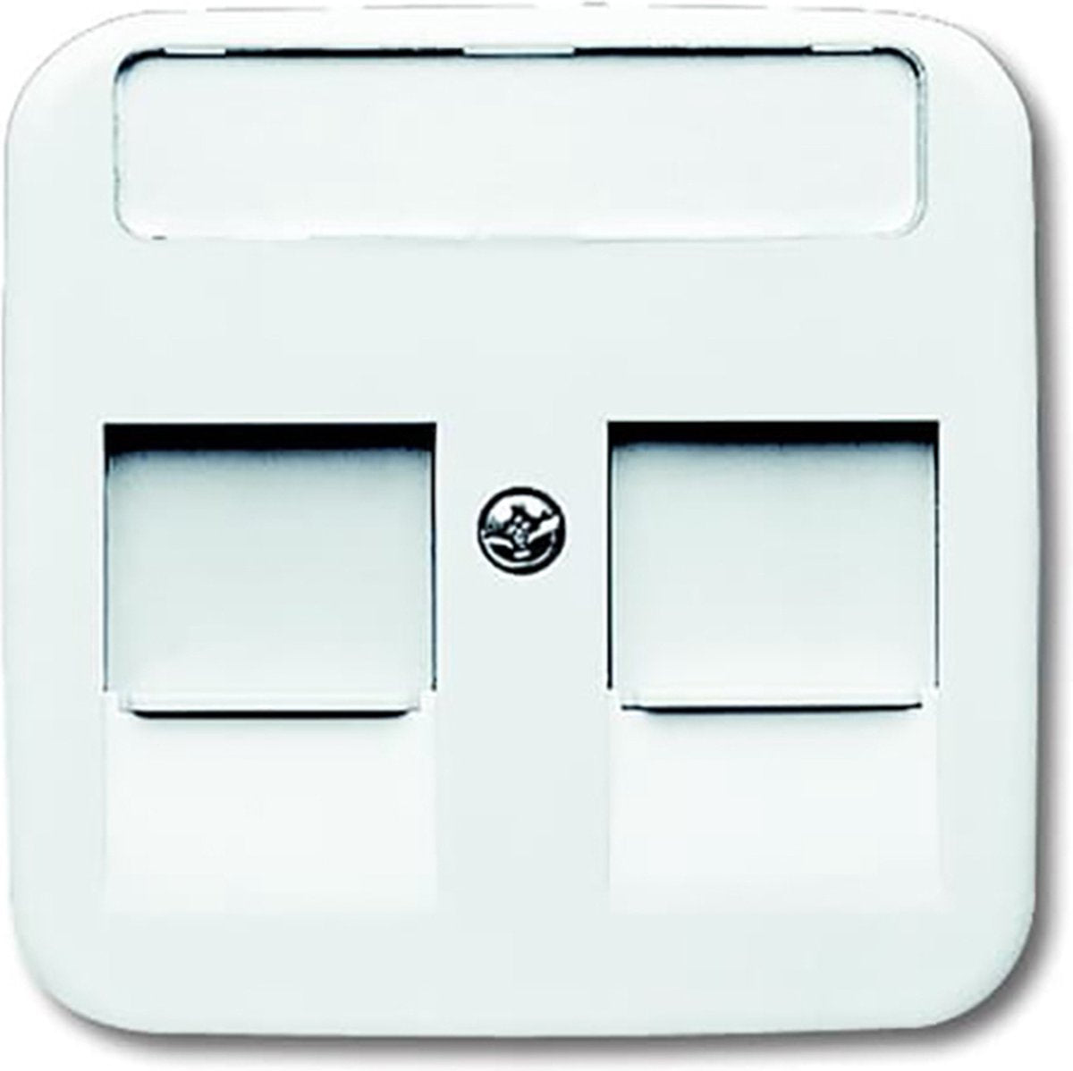 Busch-Jaeger Busch Jaeger Reflex Si Central Plate Modular Jack Alpin White 1800-214