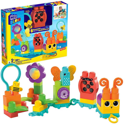Mega Bloks bewegt 'n Groove Caterpillar Bouwset, 30dlg.