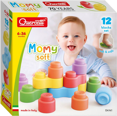 Quercetti Momy Soft Building Blocks, 12dlg.