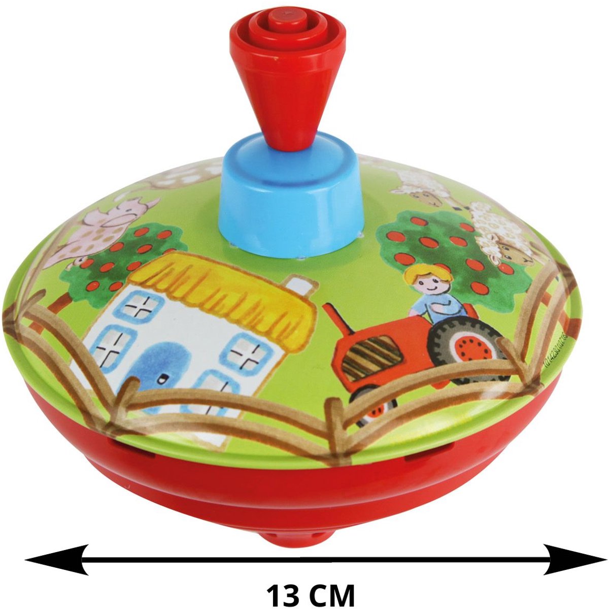 Moodtol aus Metall mit Druck eines Farms 13 cm Durchmesser