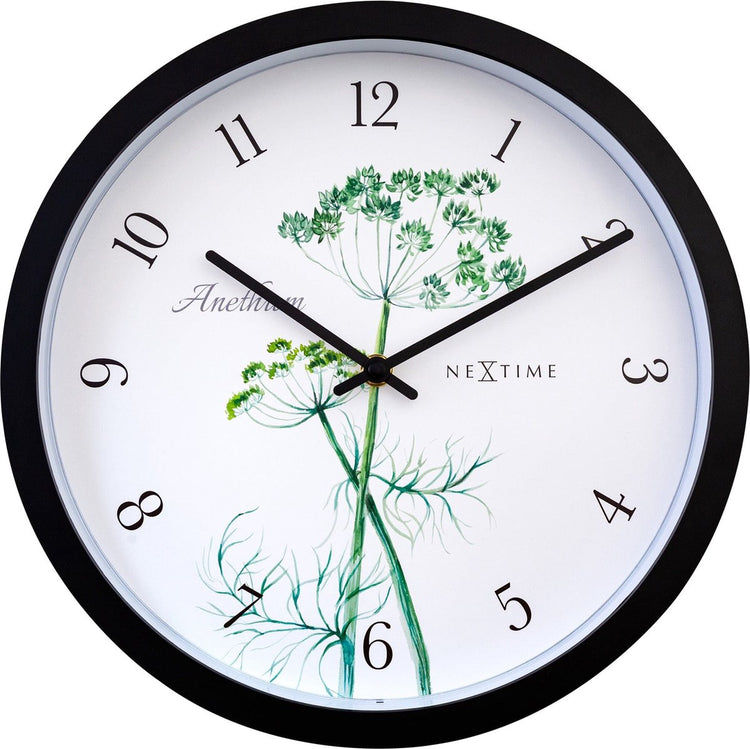 Nexttime anethium – Outdoor-Uhr – 30,5 cm – Metall – weiß – wetterfest