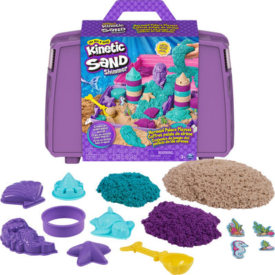 Kinetischer Sandschimmer – Meerjungfrau-Etui – 907 g Original in 3 Farben mit 6 Formen und 1 Messlöffel