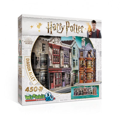 Wrebbit Harry Potter Winkelgasse 3D-Puzzle – 450 Teile – ab 10 Jahren