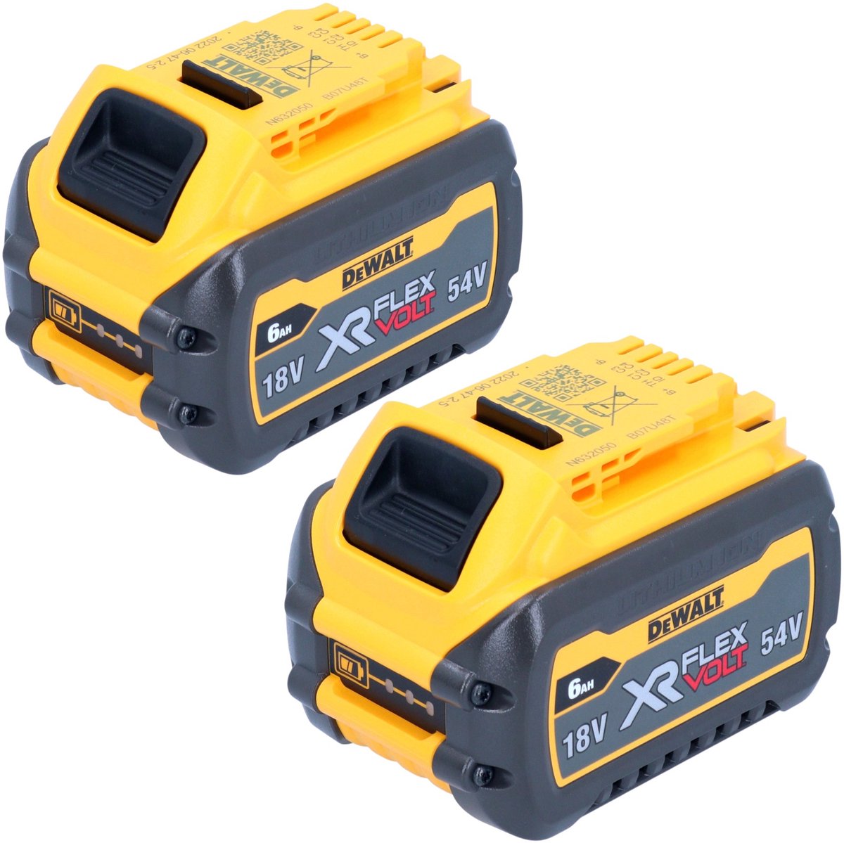 Dewalt dcb546t2 2x Batterie 6,0 Ah 54 V XR Flexvolt