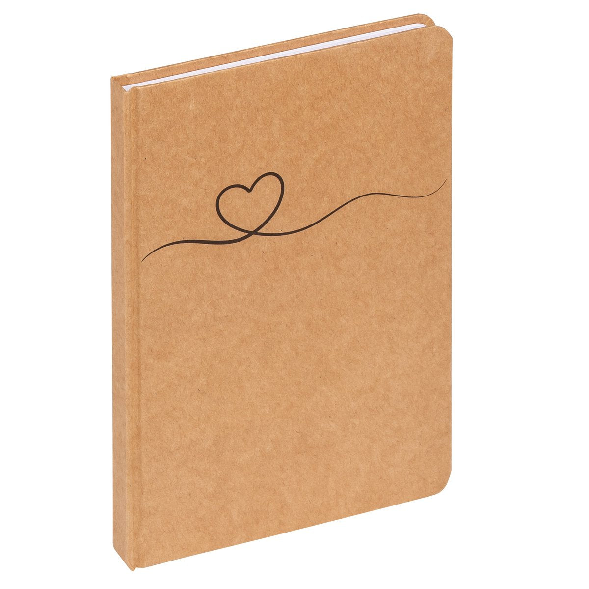 Walther nb521p-1 Tribal Heart – Notizbuch – Format DIN A5 – braun