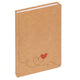 Walther NB521P-3 Love - Notizbuch - Format DIN A5 - braun