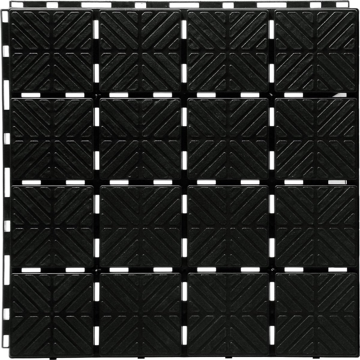 Prosperplast Easy Square-Serie – modulare Gartenkiste – rutschfest – 40 x 40 cm – schwarz