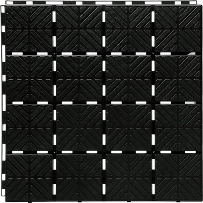 Prosperplast Easy Square-Serie – modulare Gartenkiste – rutschfest – 40 x 40 cm – schwarz