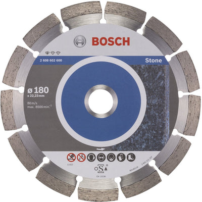 Bosch - Diamanttrennscheibe Standard für Stein 180 x 22,23 x 2 x 10 mm