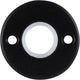 Starx runde Rosette aus Aluminium – schwarz